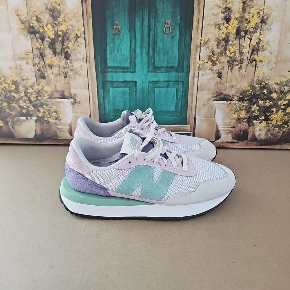 New Balance 237‎ Athletic Shoes Pastel Purple Pink Green Women's Size 9.5